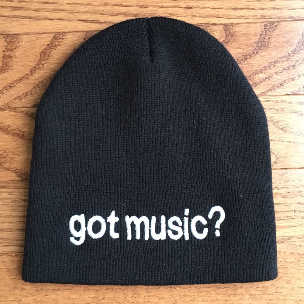 NWOT Got Music? Hat in Black!